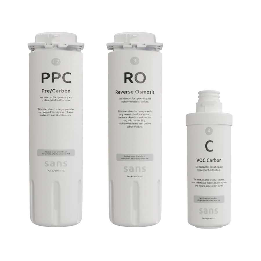 Sans Water Purifier Replacement Filter Bundle